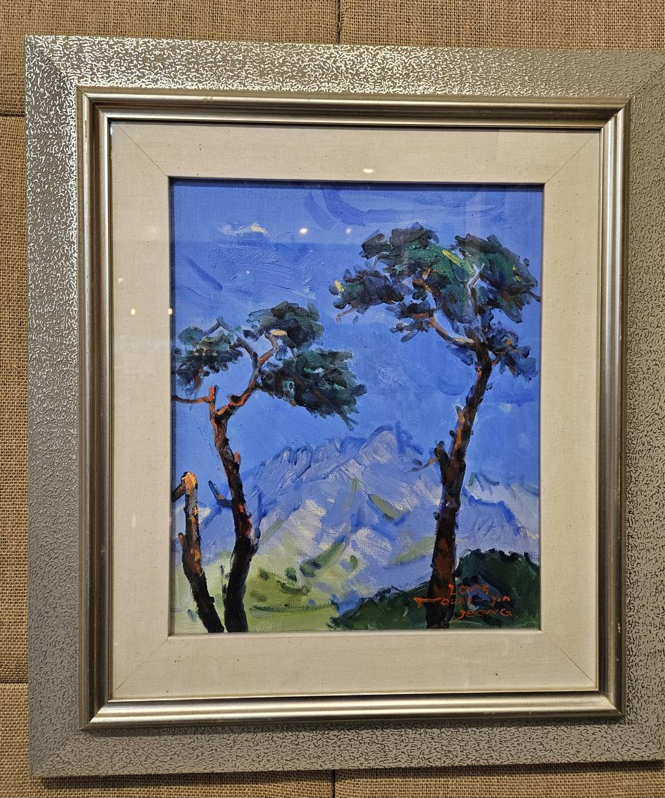 용산대통령직무실 전시작가/정영진화백   소나무그림