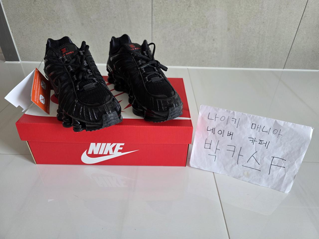 [260 , 270] 나이키 샥스 TL 블랙 메탈릭 헤마타이트