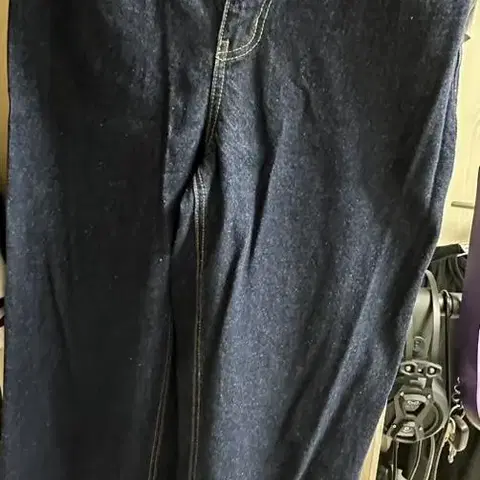 토피 와이드 데님 (Raw indigo)