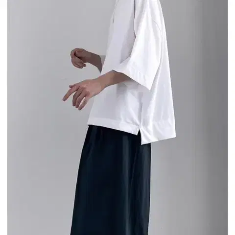 남자 레이어드 반팔 7부