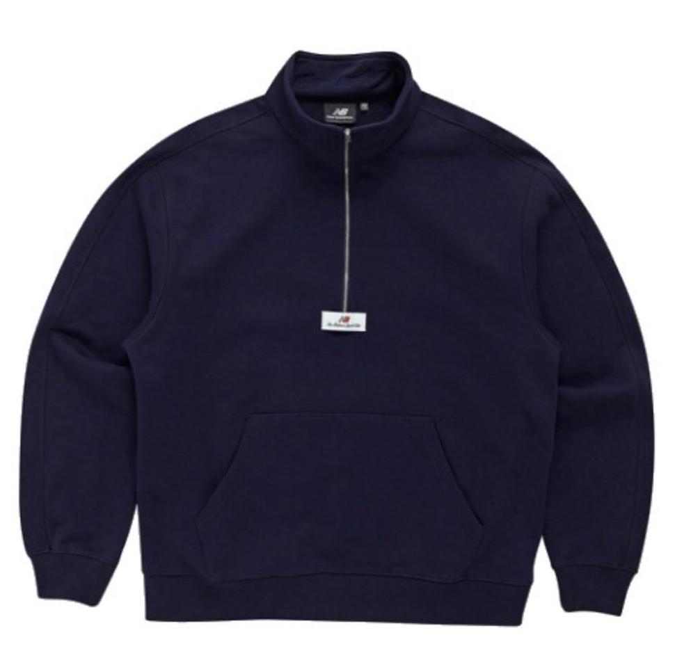 M) 뉴발란스 하프집업 맨투맨 티셔츠 스웻셔츠 맨투맨티