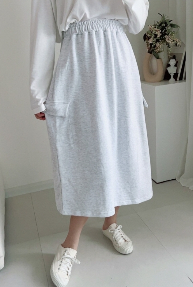 ❤카고밴딩스커트 건빵롱스커트 빅사이즈스커트