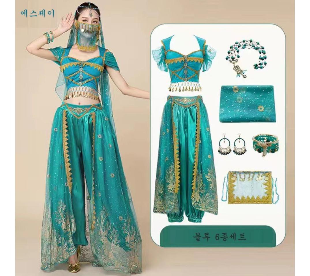 자스민 의상 드레스 컨셉 코스프레 졸업사진 디즈니