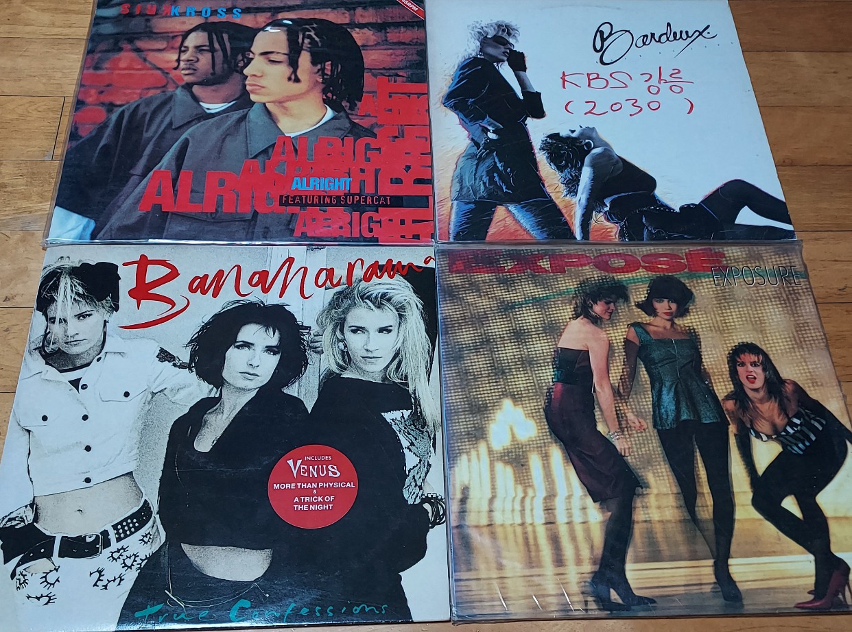 크리스 크로스,바듀스,바나나라마,엑스포즈/ LP음반 4장 입니다.