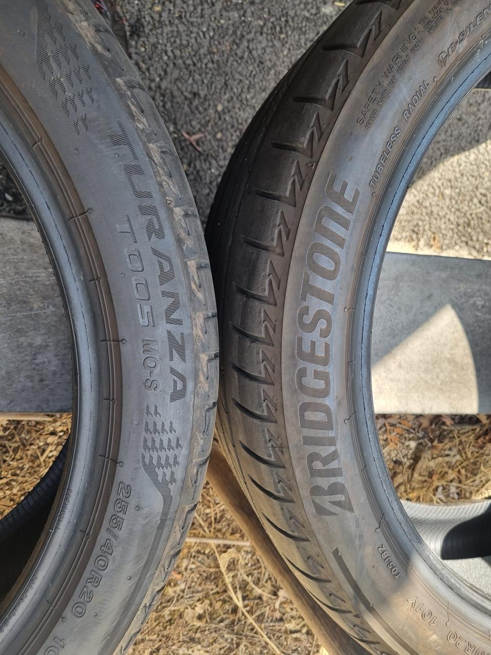2개 8만) 255 40 20 브릿지스톤 T005 타이어