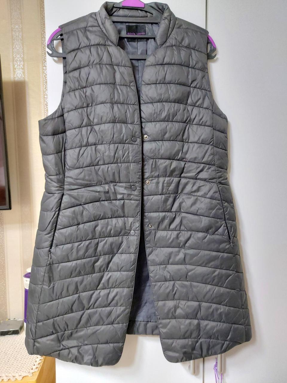 경량 롱조끼패딩