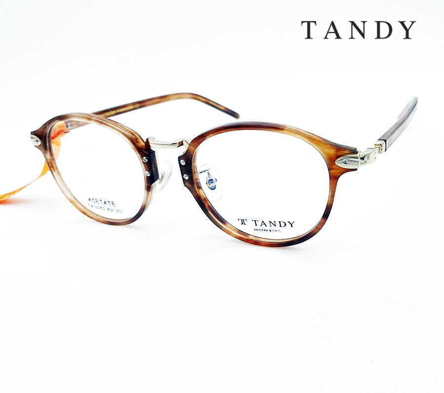 탠디 TANDY 브라운 안경테 가벼운 고퀄리티 TA-6051 새제품