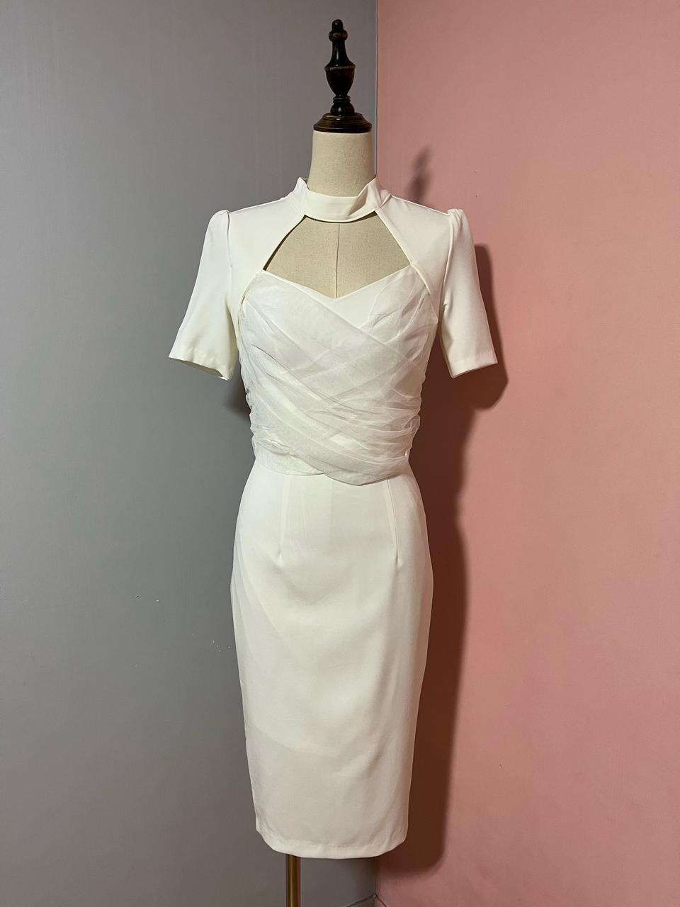 지나 화이트 레이스원피스 S