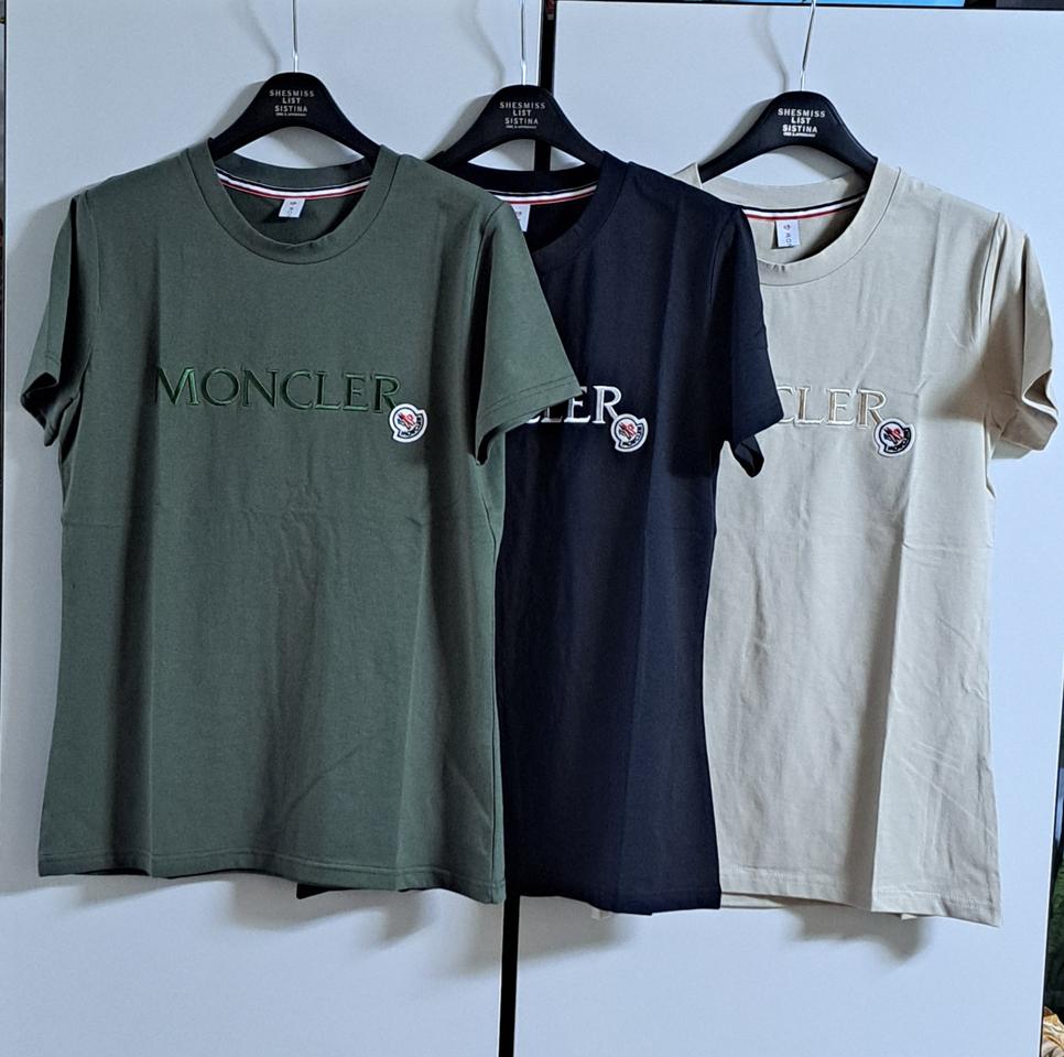 (M)MONCLER 로고패치 여성 반팔티