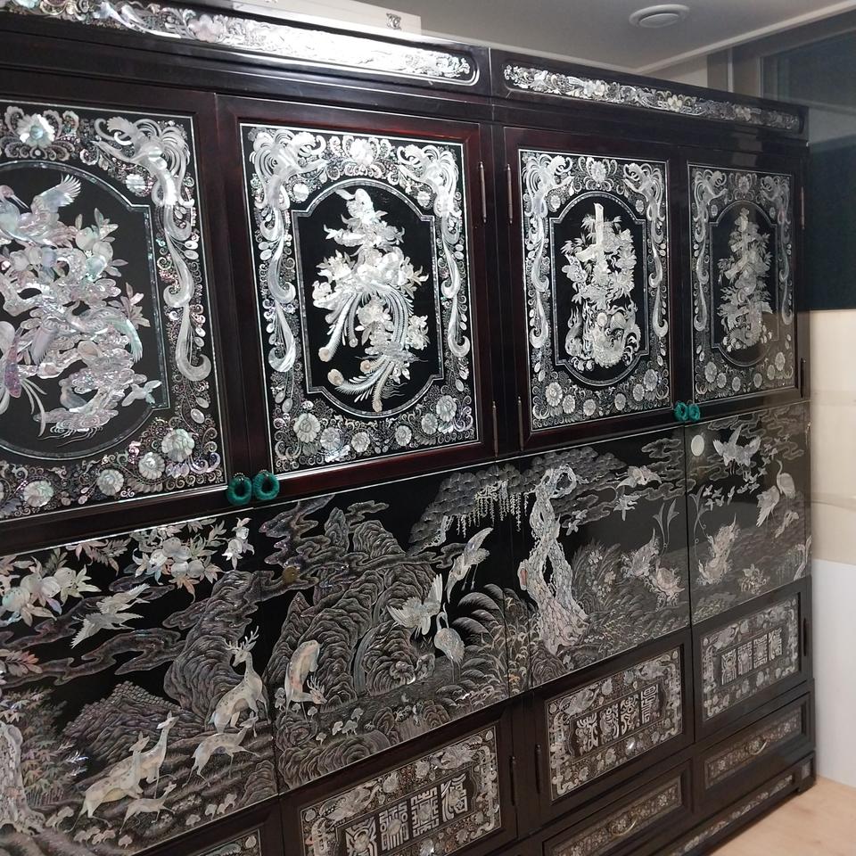 최고급 명품 자개장장롱 화장대 문갑 사방탁자