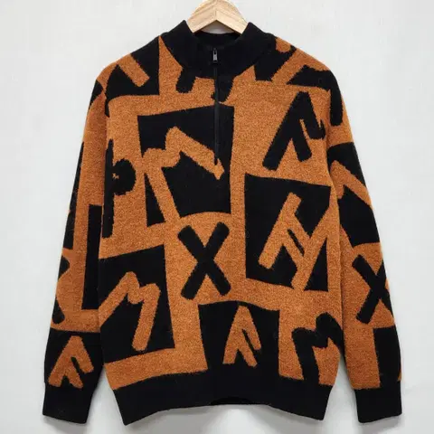 와이드앵글 19'FW 클럽 스칸딕 패턴 반짚 풀오버 95사이즈