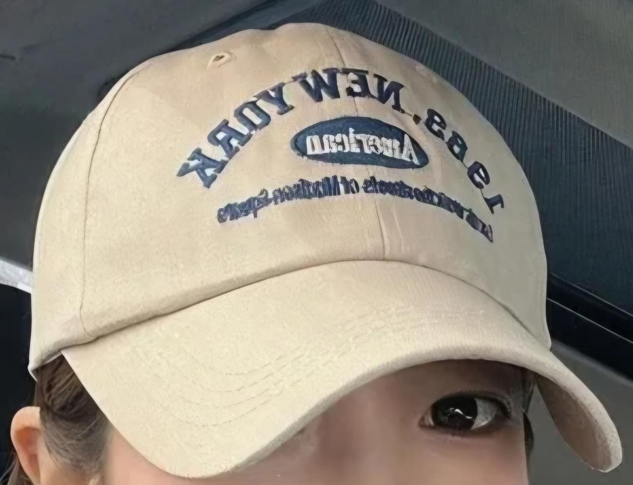 레터링 모자 새상품