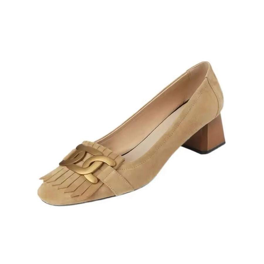 여성펌프스/미드힐/스퀘어토/스웨이드/드레스/캐주얼/225~255