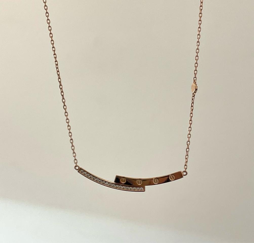 14k 스틱바 목걸이