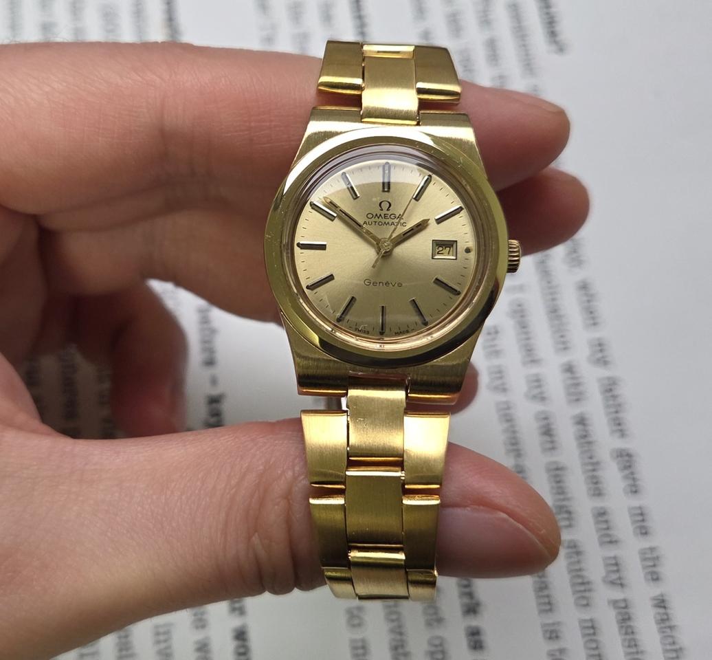 빈티지 오메가 제네브 올금장 싱글데이트 여성용 소장급 브레이슬릿 ver.
