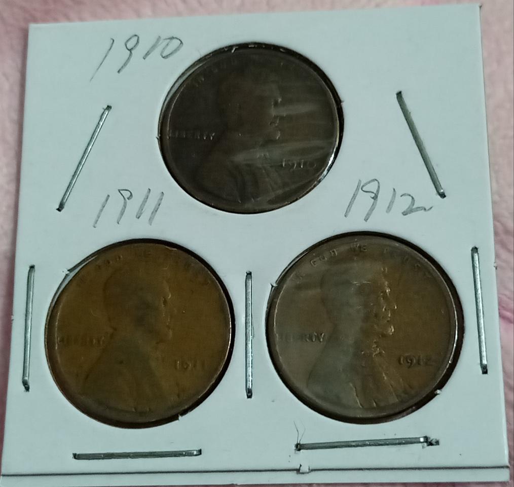 링컨 1센트(1910년, 1911년, 1912년 밀 페니)