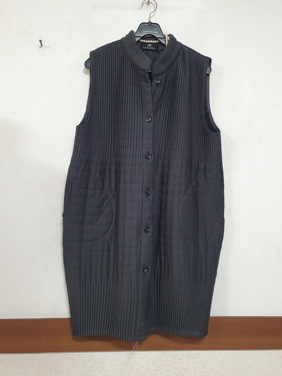 특가새)플리츠 롱 조끼.누빔느낌스타일.아방