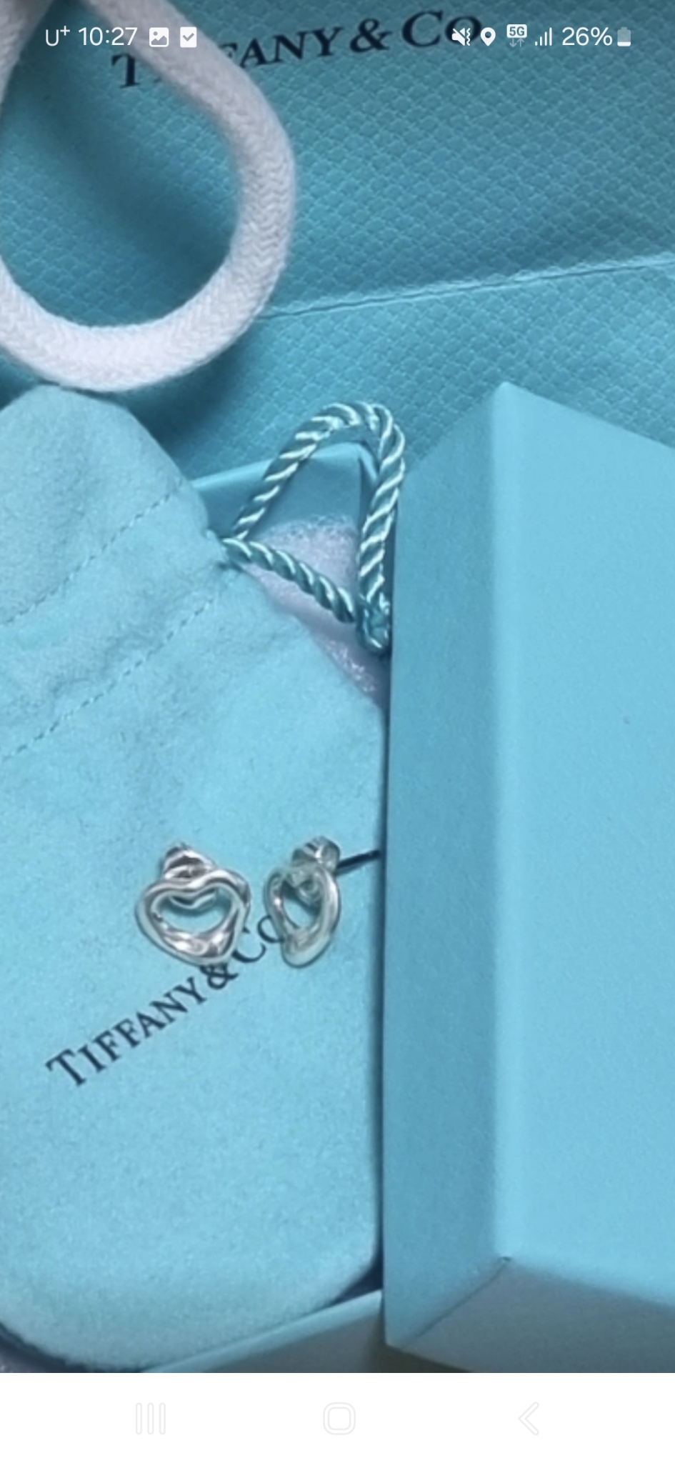 티파니앤코 정품귀걸이220000