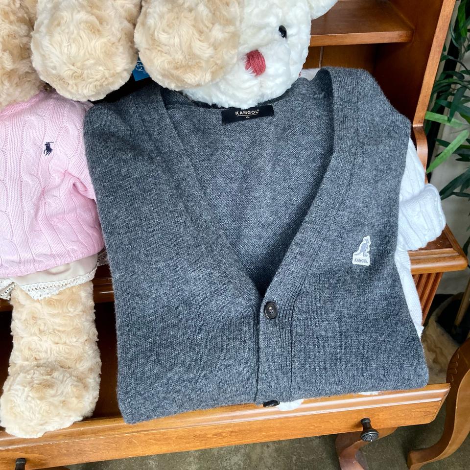 캉골 스몰로고 가디건