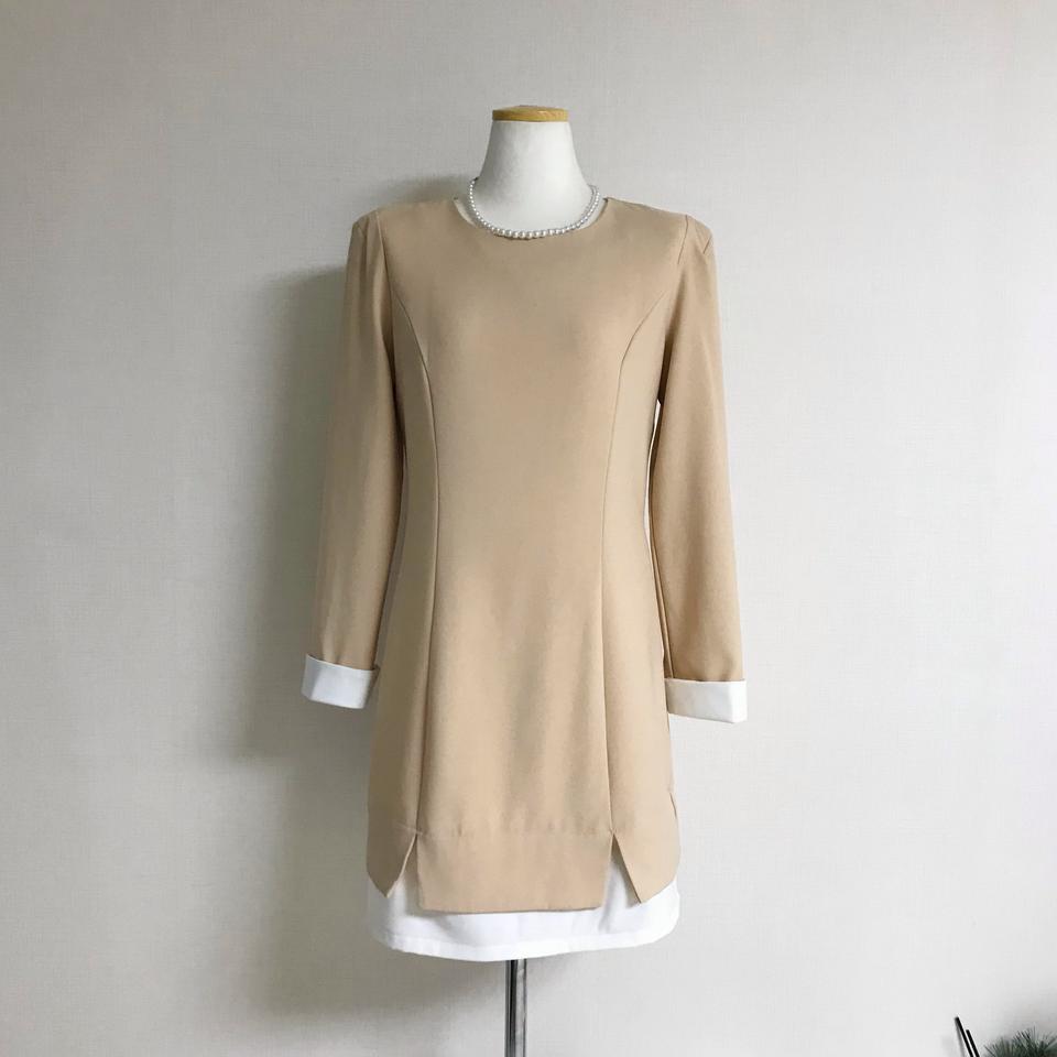 베이지 원피스