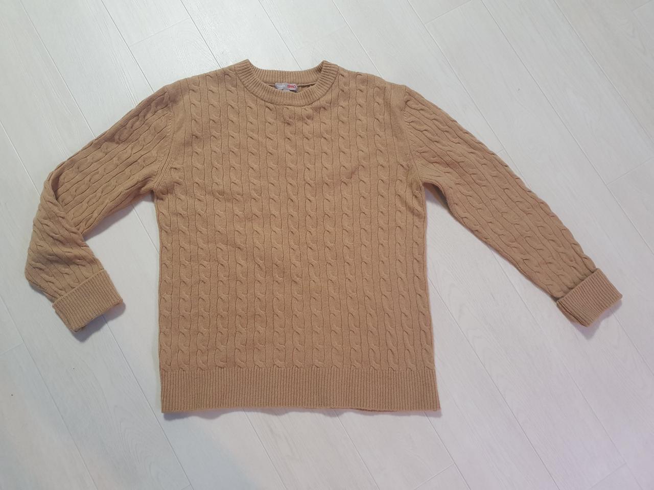 스파오 여성 베이지 긴팔 니트