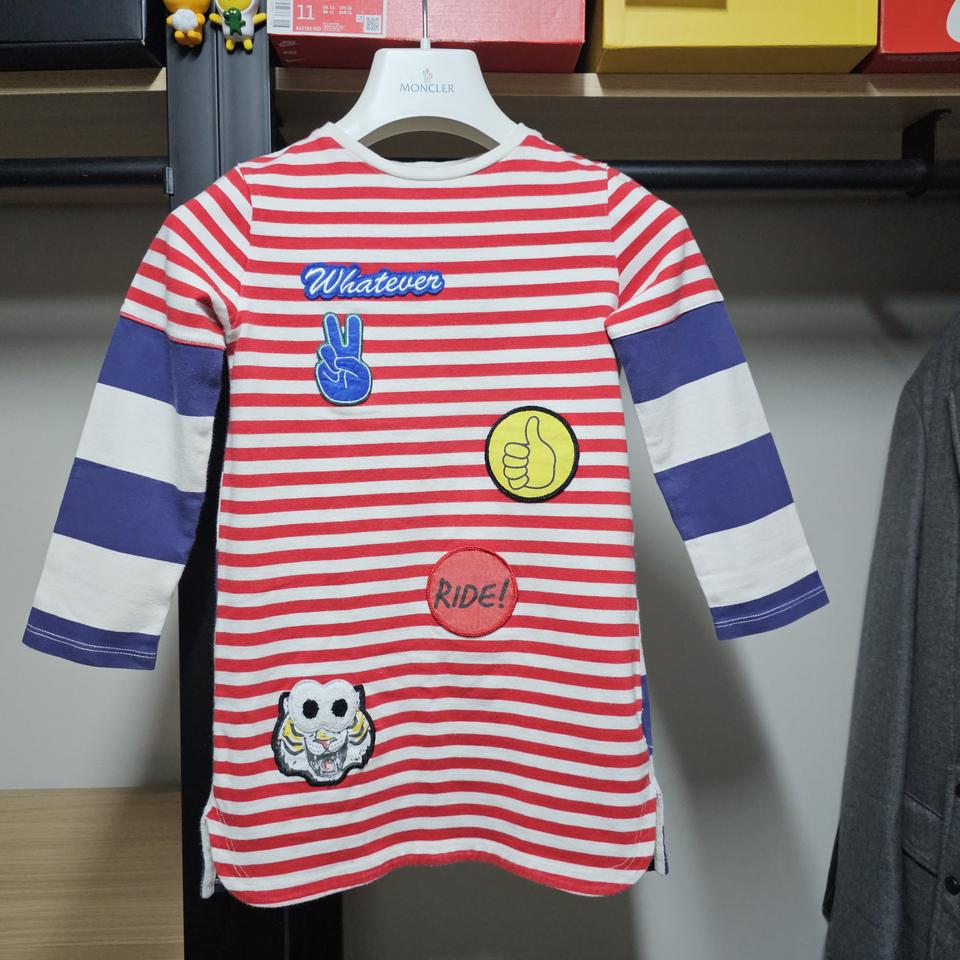 스텔라맥카트니 키즈 패치포인트 여아동 티셔츠 6세