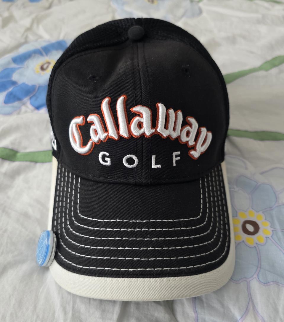 켈러웨이(callaway)골프모자 블랙 메쉬조직 프리사이즈.