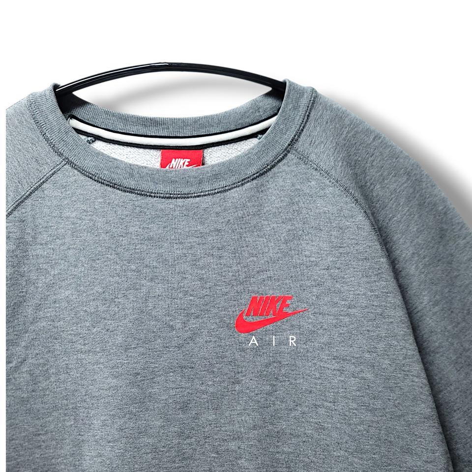 [M] 나이키 에어 로고 그레이 기모 긴팔 맨투맨
