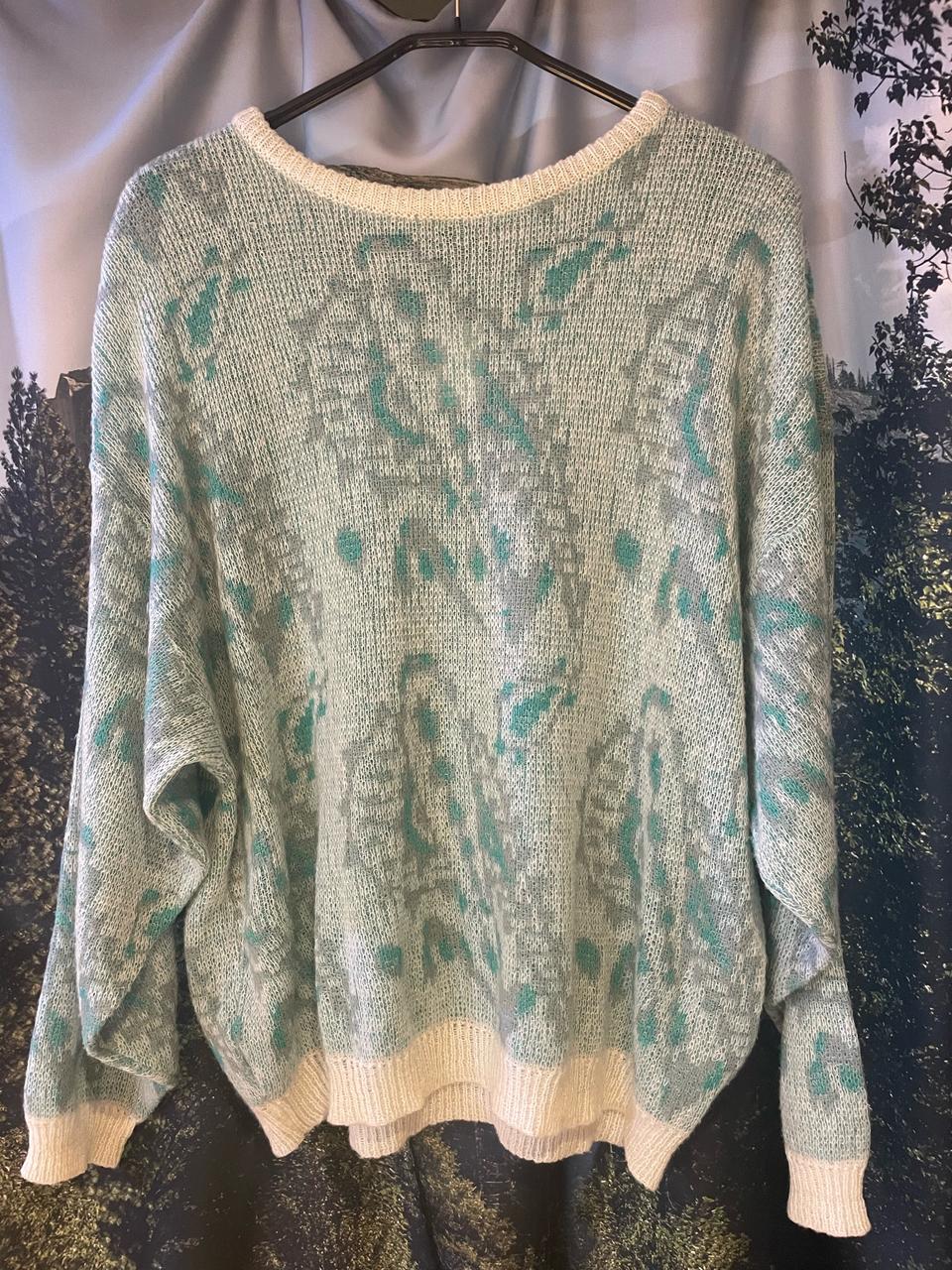 ELVENCEDOR 빈티지 패턴 니트