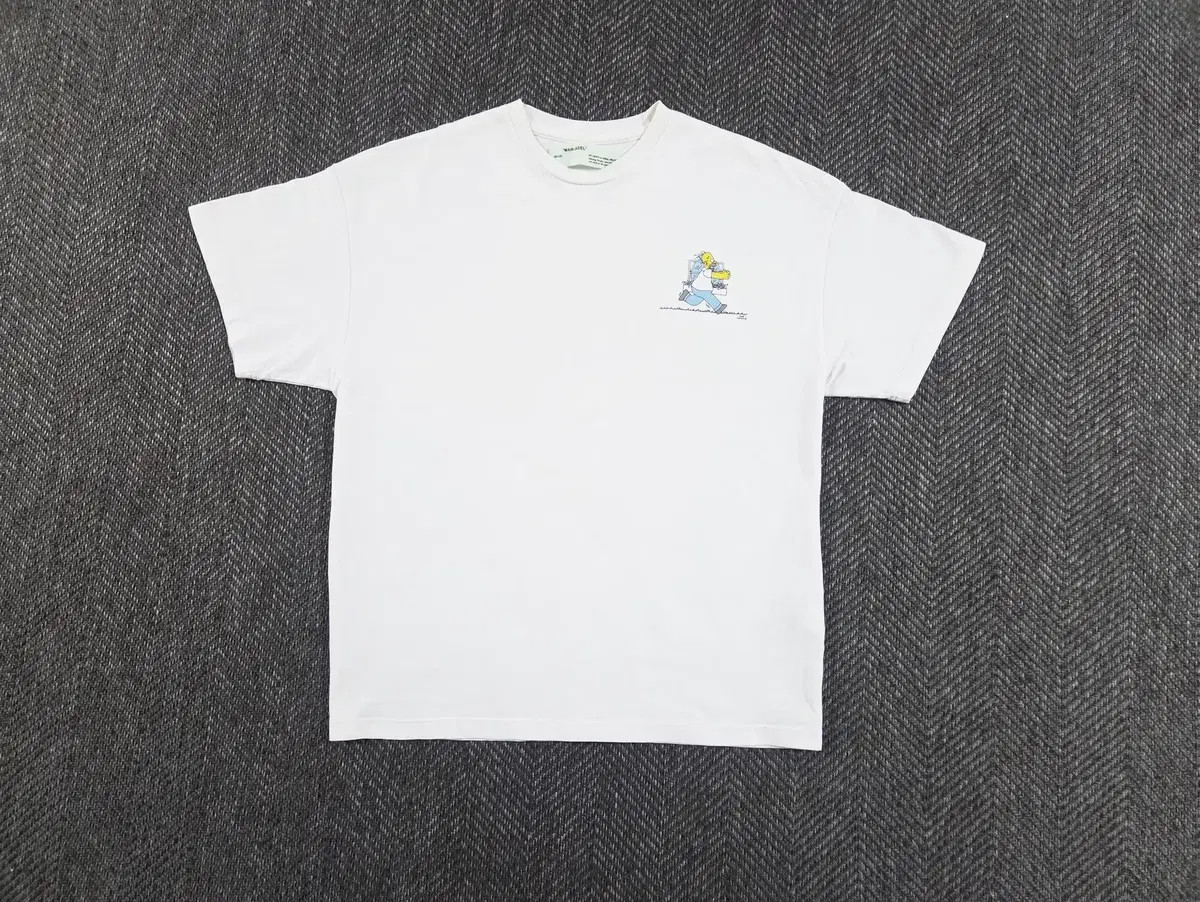 오프화이트 X 심슨 반팔티