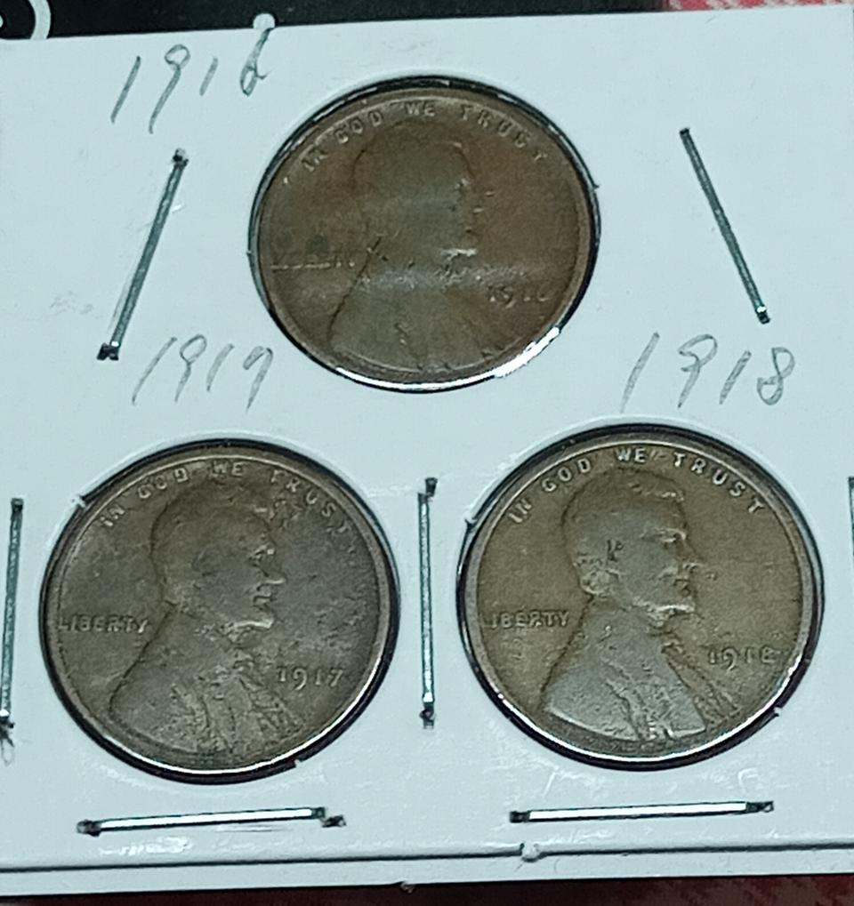 링컨 1센트(1916년, 1917년, 1918년 밀 페니)