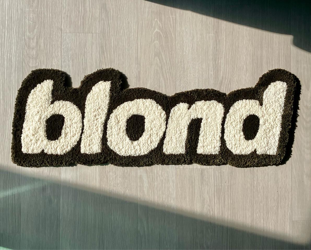 프랭크오션 blond 러그 (카키, 크림)