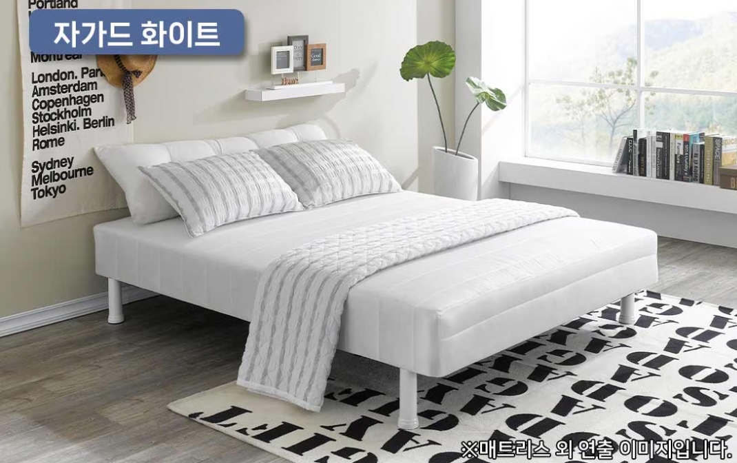 ✨전국최저가✨푹신 발통 매트리스 1인용 2인용 슈퍼싱글 퀸 일체형 침대