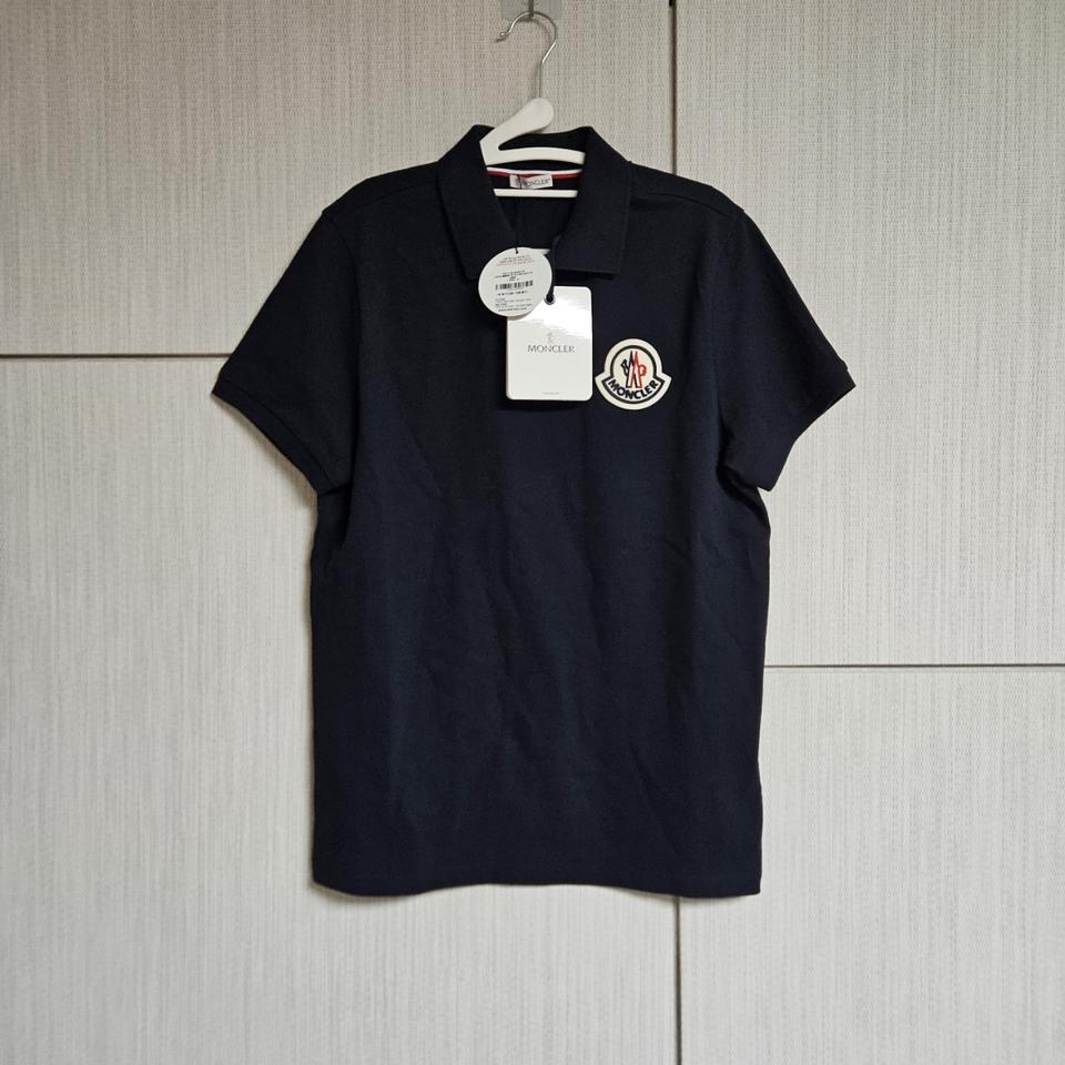 몽클레어 빅로고 패치 PK 반팔 M