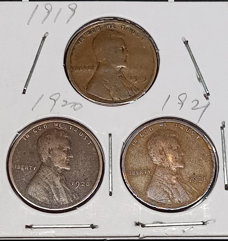 링컨 1센트(1919년, 1920년, 1921년 밀 페니)