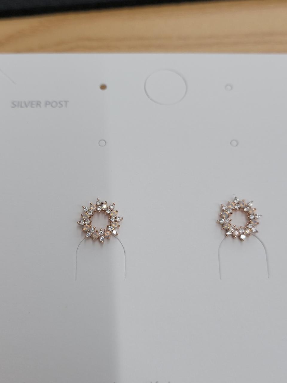 큐빅원형귀걸이