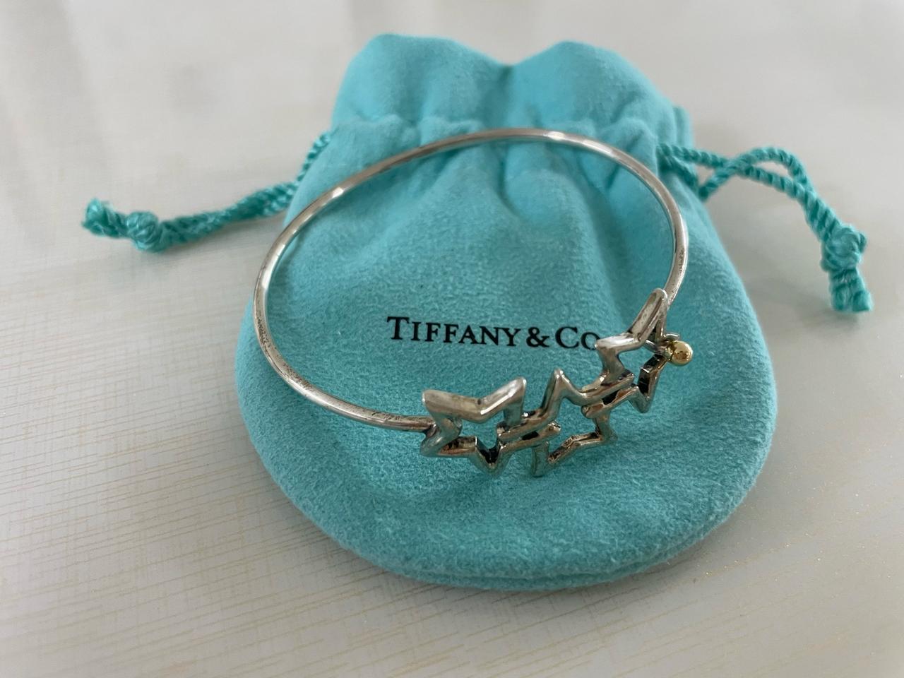 18k 콤비 티파니앤코 실버팔찌