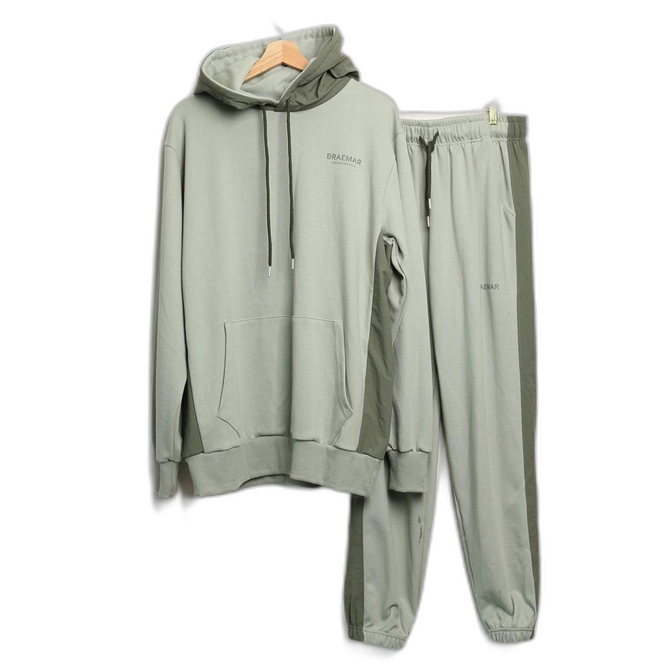 새제품 카키 후드 트레이닝복 바지 신 세트