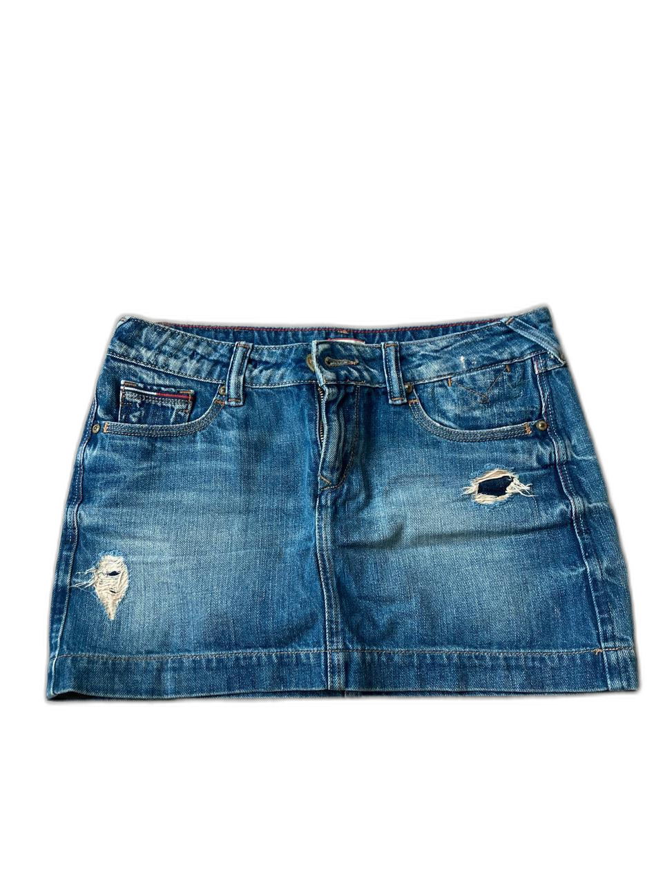 타미힐피거 데님 미니스커트 xs