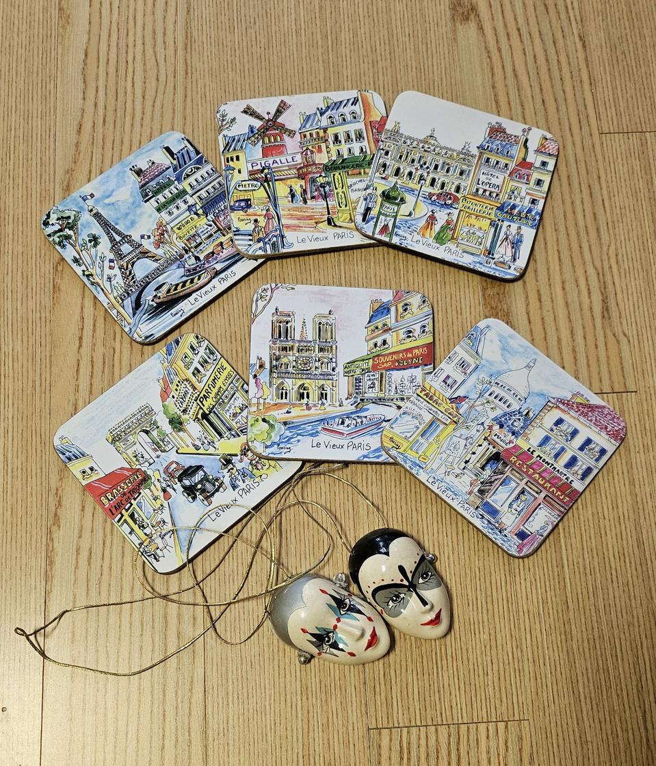 유럽스타일 티코스트6장과 피에로 사기재질장식