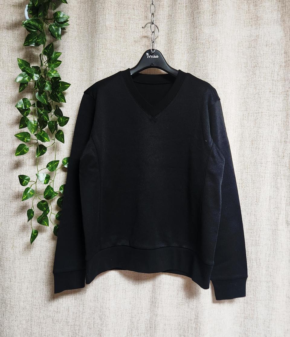 저지 약기모 V넥 맨투맨