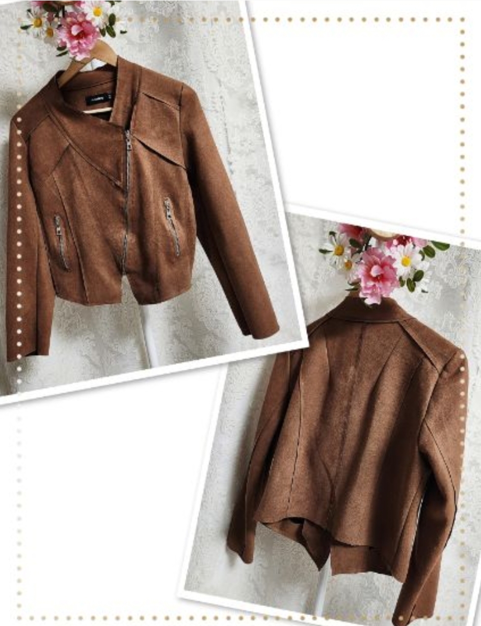 벨리걸(Valley) 스웨이드 스판 숏 자켓