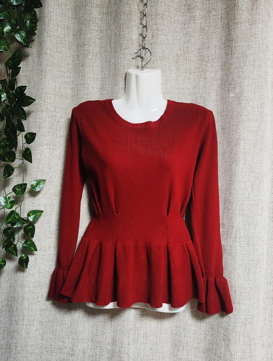 핀탁 프릴 원피스형 니트