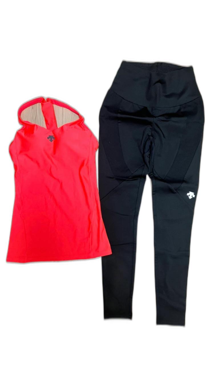 데상트 레깅스 탑 세트 (요가복/필라테스/러닝)