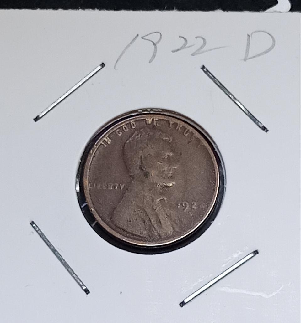 링컨 1센트 1922년 D조폐창