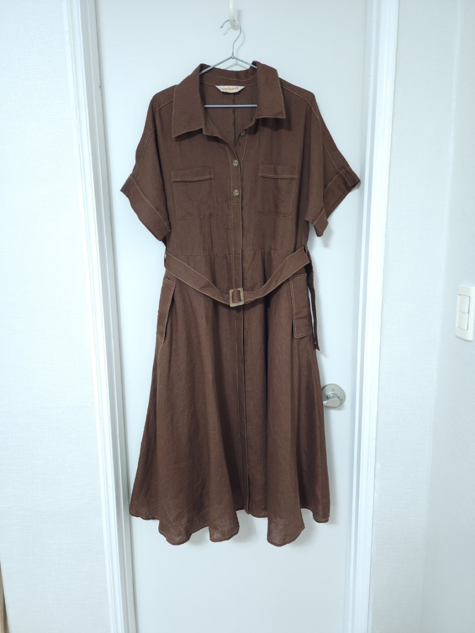 새제품[77] 까사렐 린넨 100% 원피스