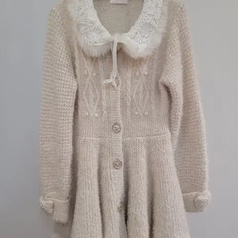 리즈리사 니트 롱 가디건 원피스 55~66사이즈