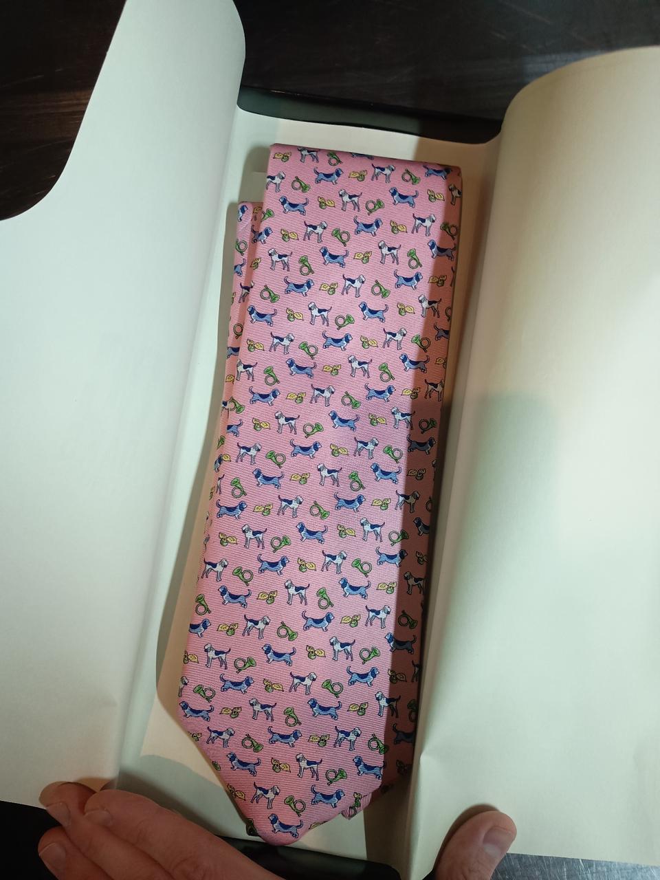 새상품) 닥스 강아지패턴 넥타이