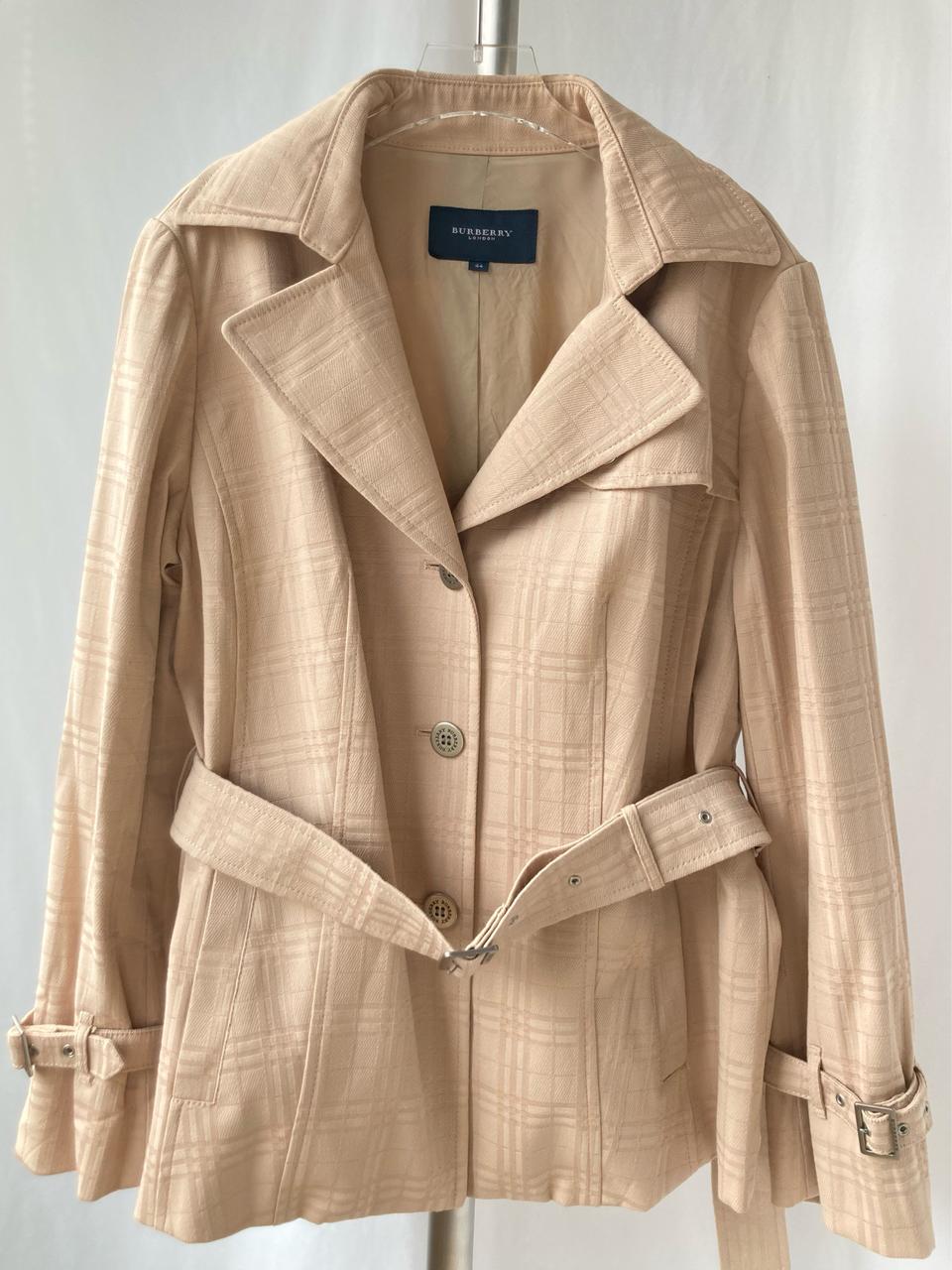 거의새것) 정품 버버리 체크 트렌치 여성 봄자켓