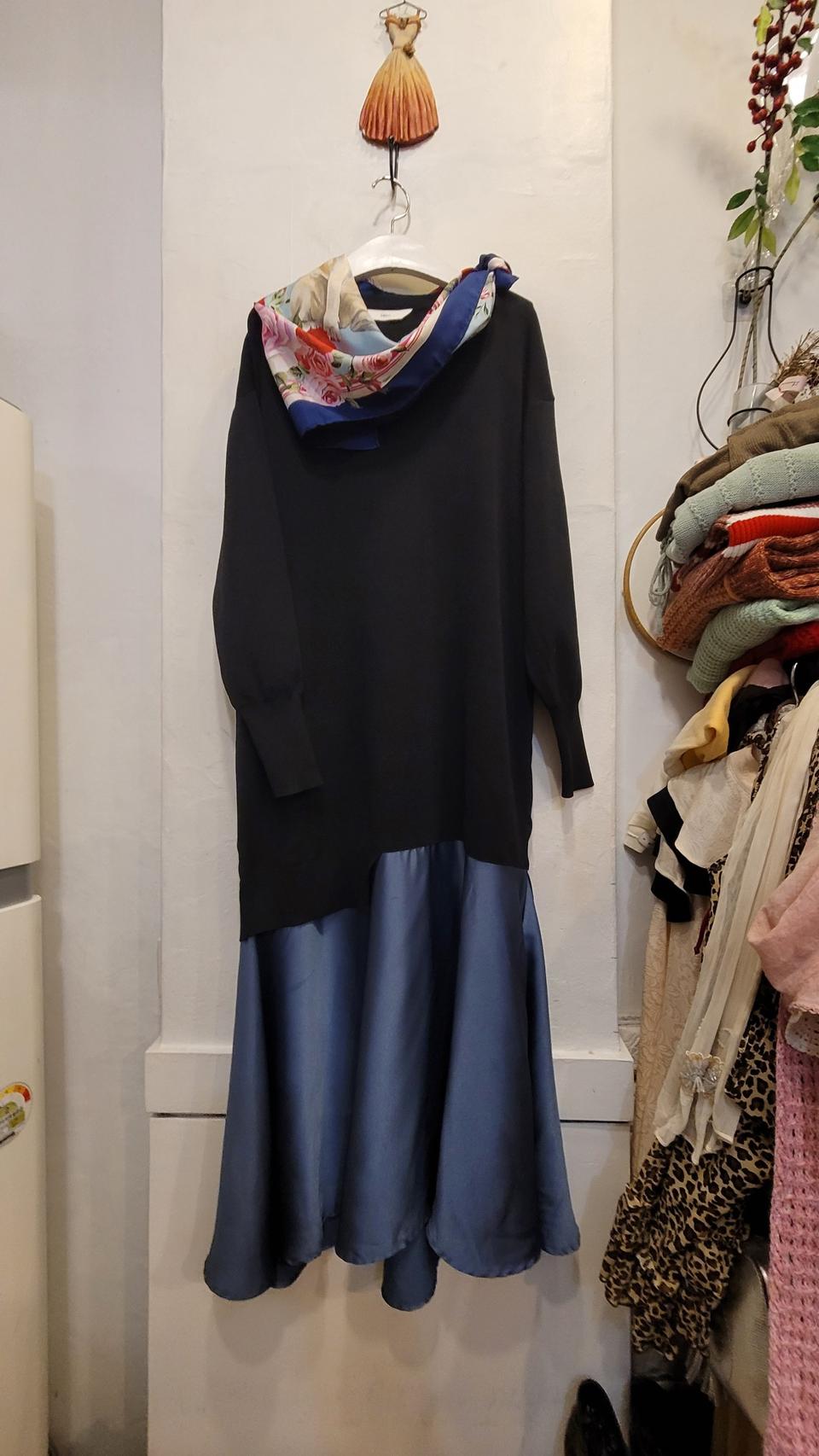 듀엘 스판니트 드레시 원피스